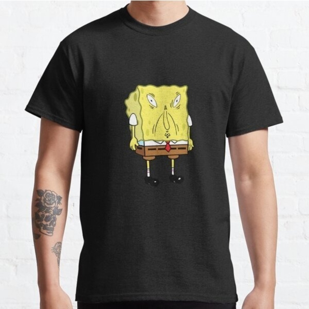 SPONGEBOB MEME Funny Face Classic T-Shirt